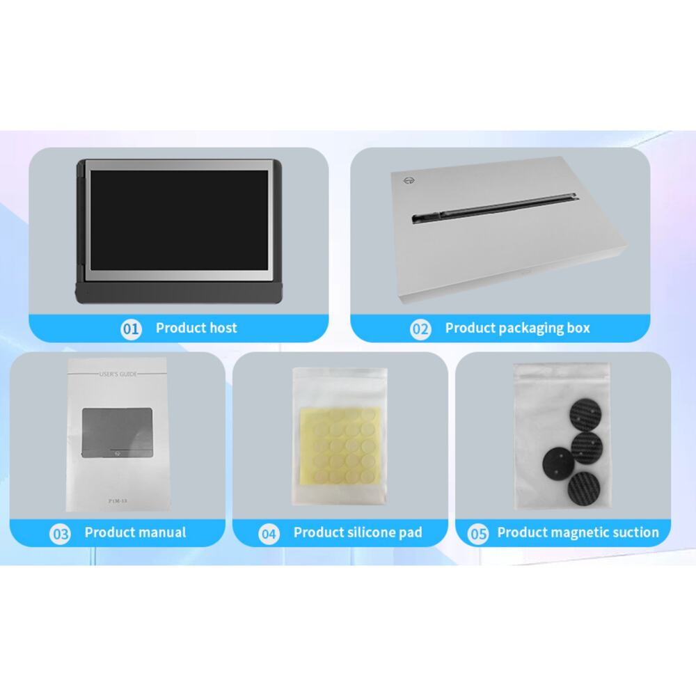 Portable Monitor for 14.2" MacBook, Laptop Screen Extender Dual Display 12'' FHD - Picture 12 of 15